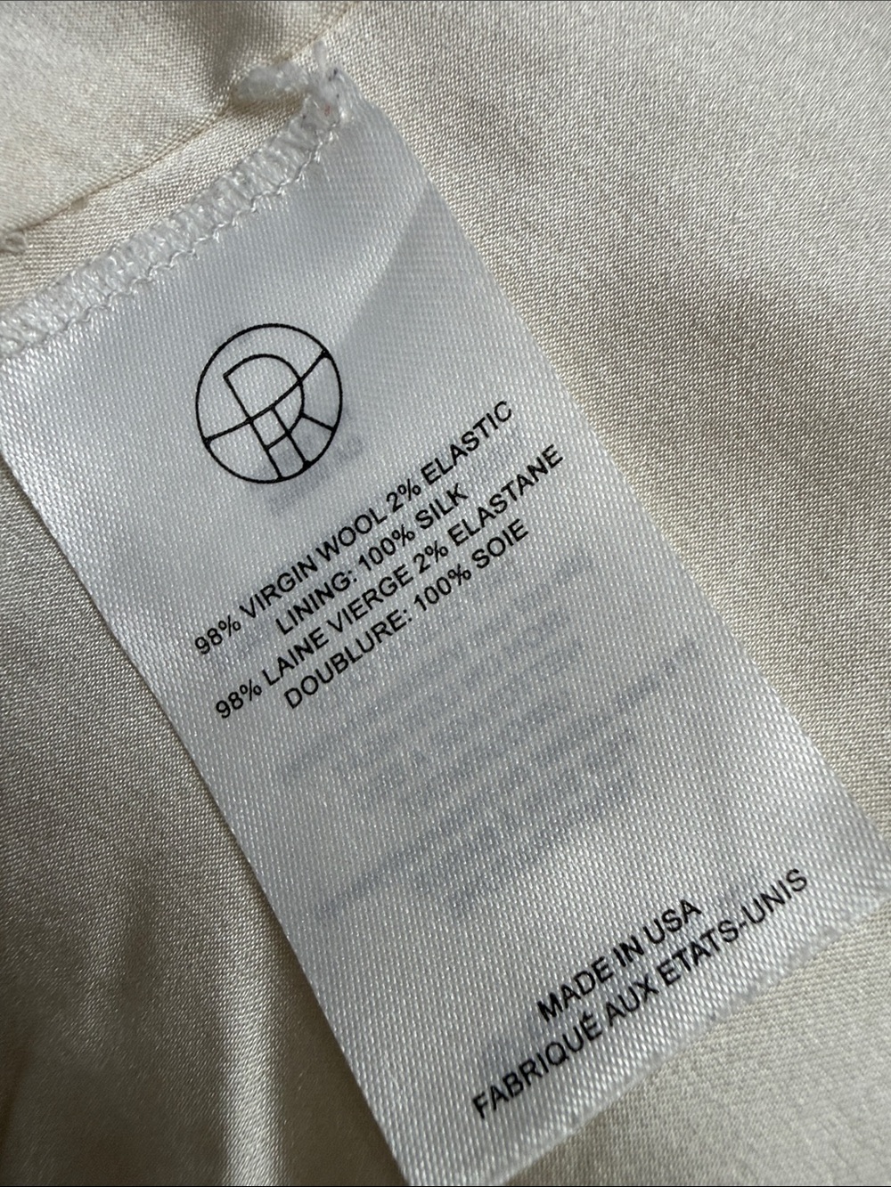 The Row Ivory Schoolboy Blazer Wool Stretch size 12 - Picture 4 of 12